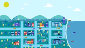 Town Massboro vector